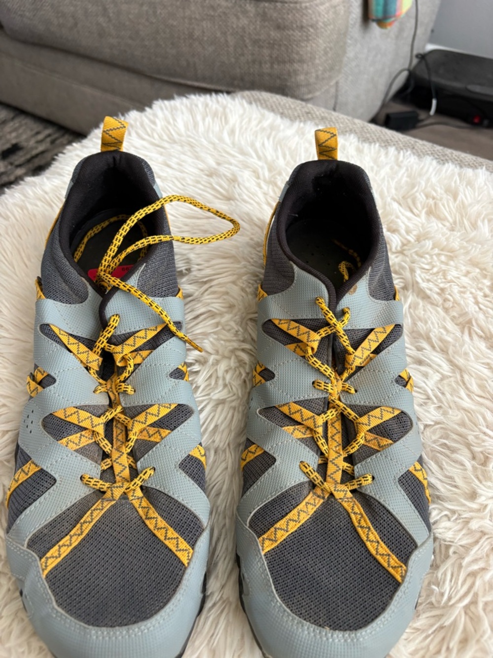 Merrell Gray and Yellow Men's Athletic Shoes